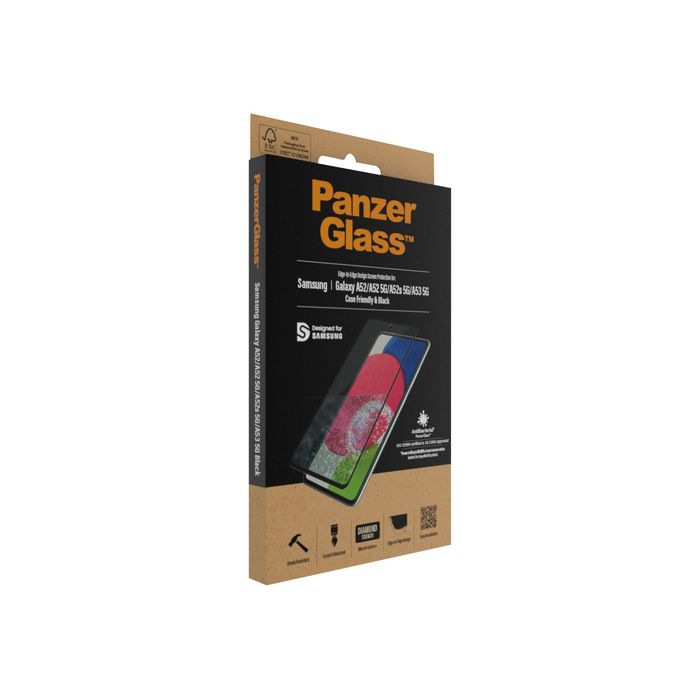 5711724072536-PanzerGlass - Protection d'écran - verre trempé pour Galaxy A52, A52 5G - transparent-Angle gauche-8