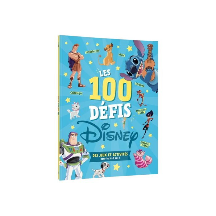 9782017187769-Disney Classiques - Les 100 défis Disney - livre d'activités-Angle gauche-0