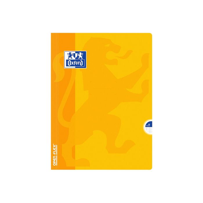 3020120040059-Oxford Openflex - Cahier polypro 24 x 32 cm - 48 pages - grands carreaux (Seyes) - disponible dans-Avant-1