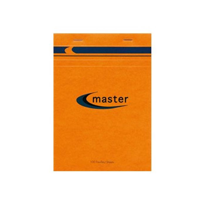 0000000017053-MASTER - Pack de 5 Blocs notes - A5 - 200 pages - petits carreaux - 70g-Avant-0