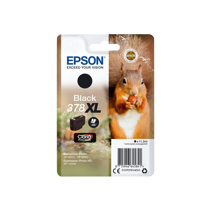 8715946645841-Epson 378XL Ecureuil - noir - cartouche d'encre originale-Avant-0