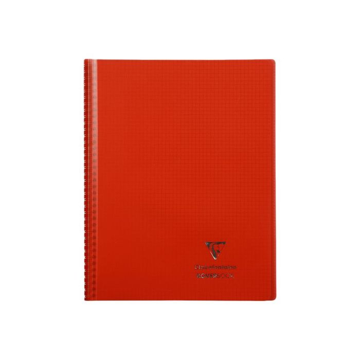 3037923866014-Clairefontaine Koverbook - Cahier à spirale polypro 24 x 32 cm - 160 pages - petits carreaux (5x5 mm) - disponible dans-Avant-5