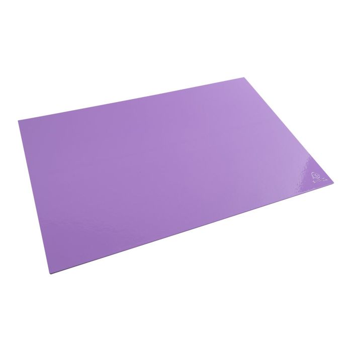 9002493099937-Exacompta Aquarel - Sous-main en carton - mauve-Angle gauche-2