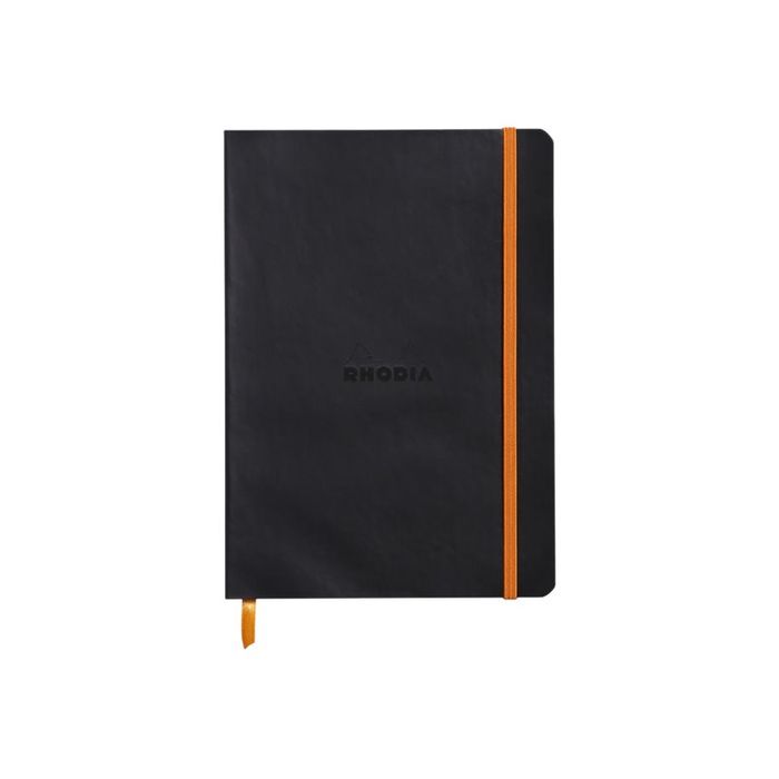 3037921174524-RHODIA Rhodiarama - Carnet souple A5 - 160 pages - pointillés - noir-Avant-0