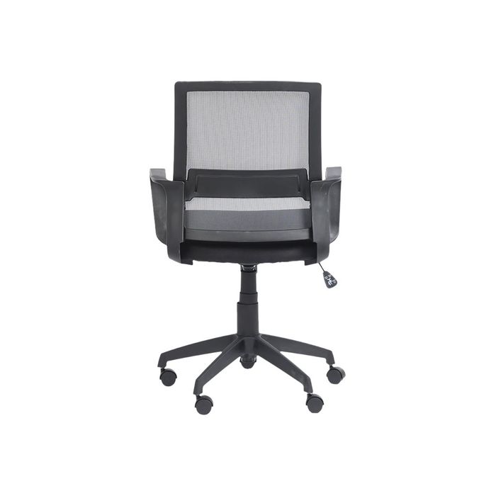 3760185020824-Fauteuil de bureau LIBERTY 01 - accoudoirs fixes - sans appui-tête - noir et gris-Arrière-3