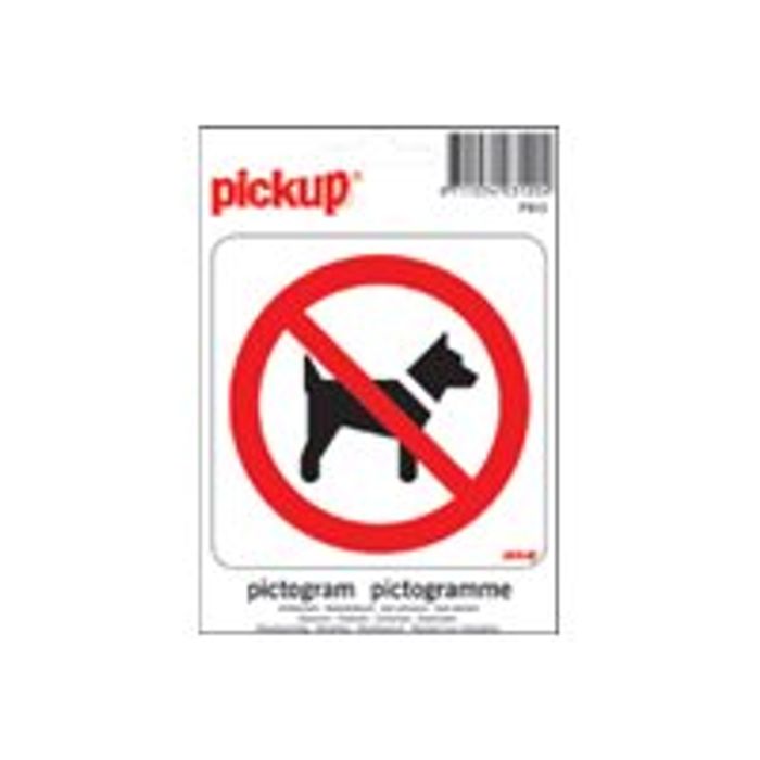 40312040-Pickup - Pictogramme rond - Interdit aux chiens - 100 mm-Avant-0