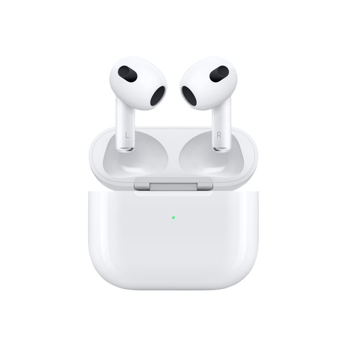 194253324171-Apple AirPods 3eme génn - Kit main libre - écouteurs sans fil bluetooth - intra-auriculaire - bla-Avant-0