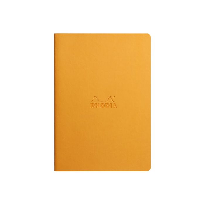 3037921164150-RHODIA Rhodiarama - Carnet de notes - A5 - 64 pages - ligné - orange-Avant-0