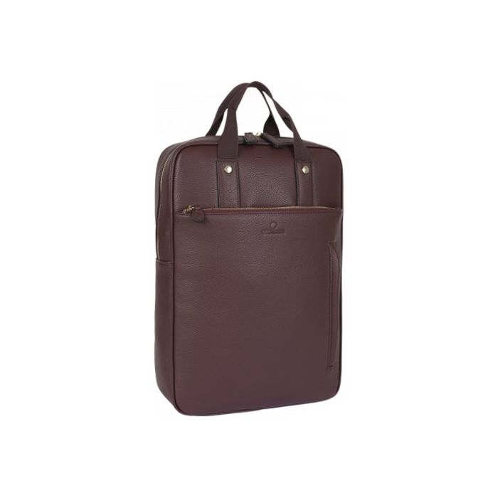 3664447160580-Oberthur Lady Bradford - Sac à dos pour ordinateur portable 15,6" - bordeaux-Angle gauche-0