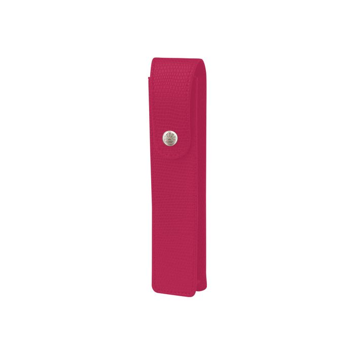 3108722675326-Oberthur Miss - Étui simple pour stylo - fuchsia grainé-Angle droit-0