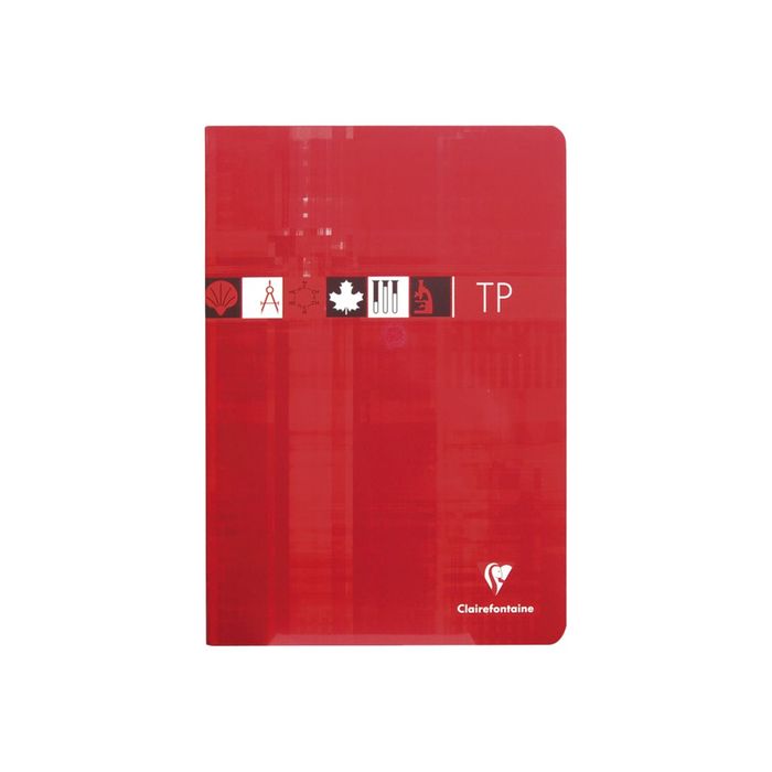 3329680316704-Clairefontaine - Cahier de travaux pratiques (TP) - A4 (21x29,7 cm) - 80 pages - grands carreaux (Seyes)/uni - disponible dans-Avant-0