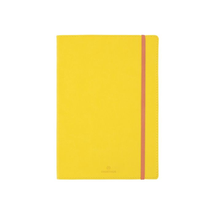 3108725881618-Oberthur Carmen - Carnet de notes souple A5 - ligné - 200 pages - jaune-Avant-0