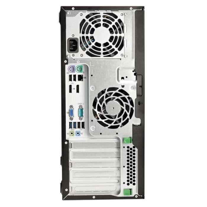 3700892012279-HP EliteDesk 800 G1 SFF - unité centrale reconditionné grade A - Core i3 4130 - 8 Go - 120 Go SSD + 5--1