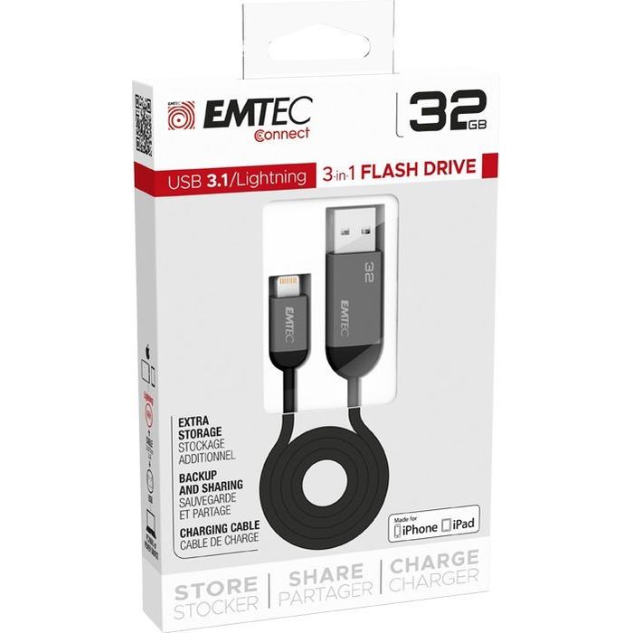 3126170157546-Emtec T750 - clé USB duo 32 Go - USB A 3.1--0