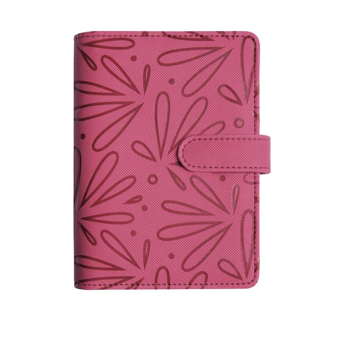 3660942068116-Floralie - Organiseur 16 mois - 11 x 14,5 cm - fuchsia - Exacompta--0