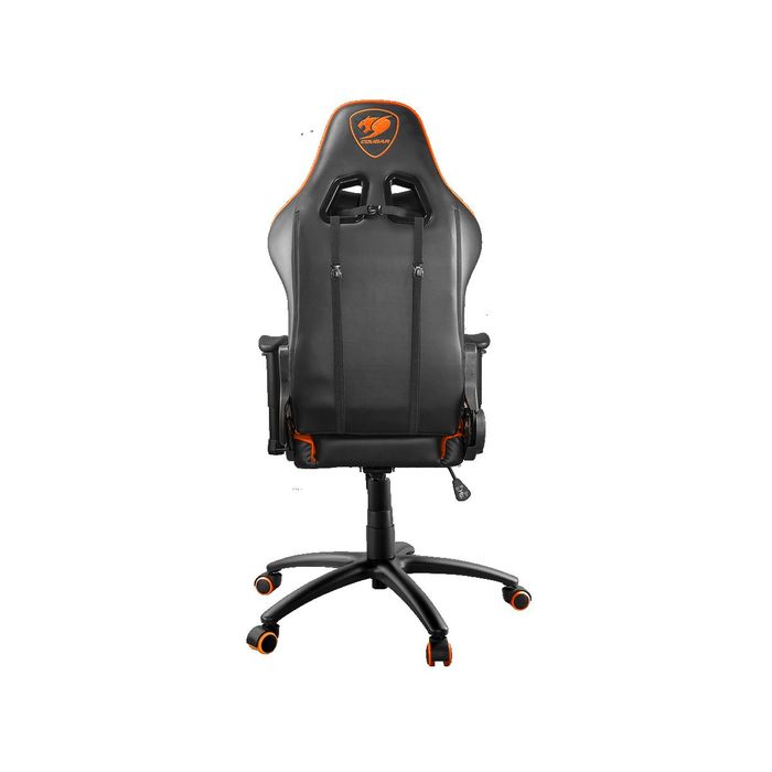 4715302440459-Fauteuil gamer Armor One - accoudoirs réglables - appui-tête intégré - noir et orange--3