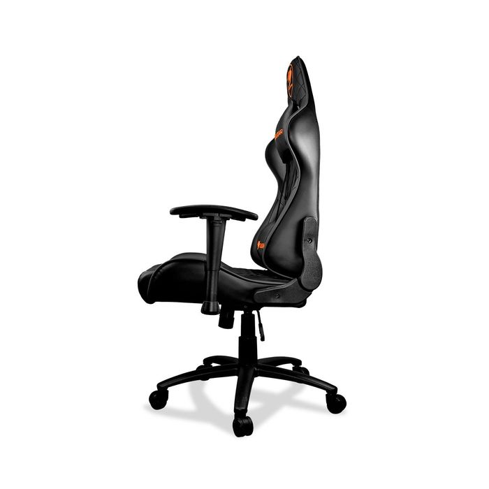 4715302440770-Fauteuil gamer Armor One - accoudoirs réglables - appui-tête intégré - noir--2