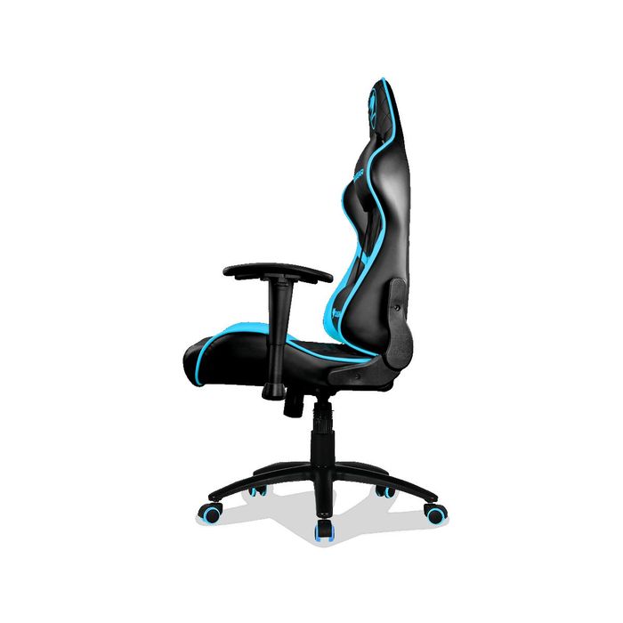 4715302442903-Fauteuil gamer ARMOR One - accoudoirs réglables - appui-tête intégré - noir et bleu--2