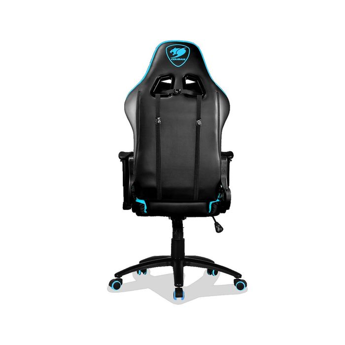 4715302442903-Fauteuil gamer ARMOR One - accoudoirs réglables - appui-tête intégré - noir et bleu--3