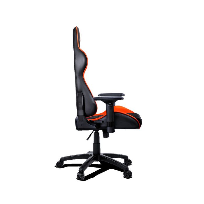 4715302448721-Fauteuil gamer ARMOR - accoudoirs réglables - Noir et orange--4