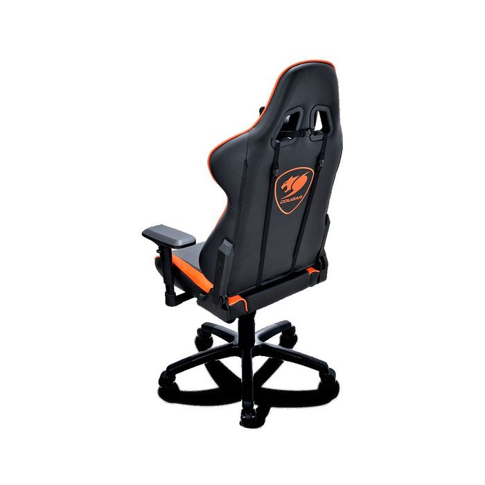 4715302448721-Fauteuil gamer ARMOR - accoudoirs réglables - Noir et orange--5