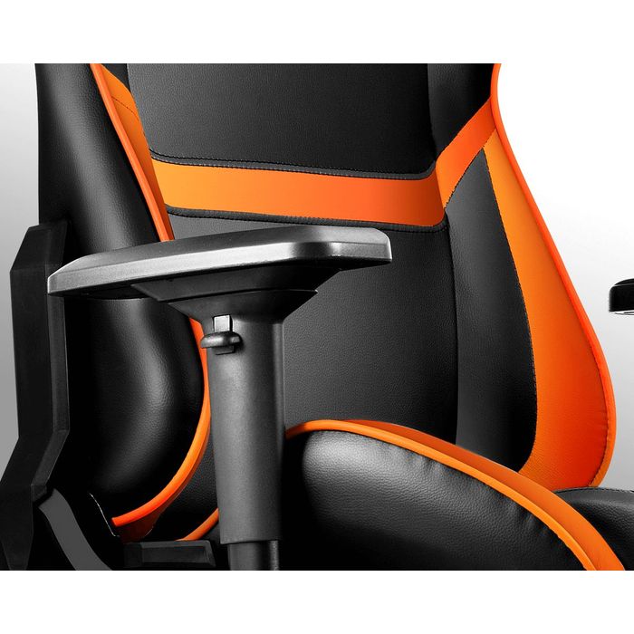 4715302448721-Fauteuil gamer ARMOR - accoudoirs réglables - Noir et orange--8