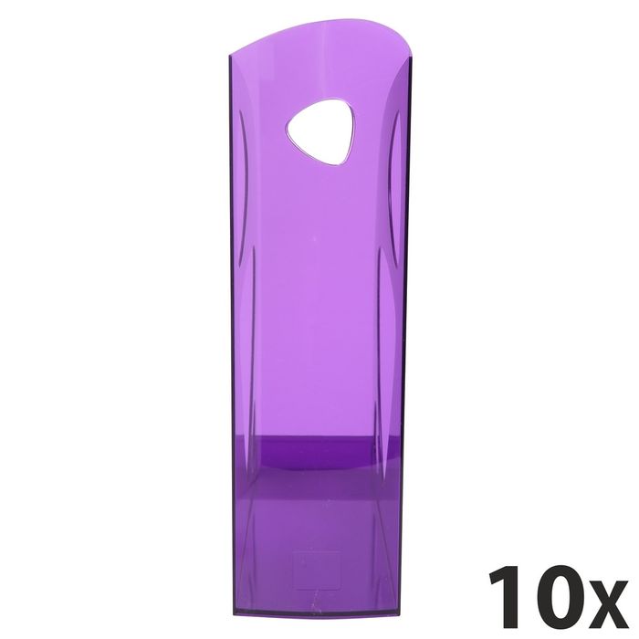 9002493014978-Exacompta Ecomag Linicolor - 10 Porte-revues violet translucide--0