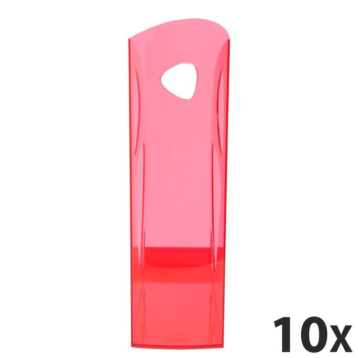 9002493014954-Exacompta Ecomag Linicolor - 10 Porte-revues framboise translucide--0