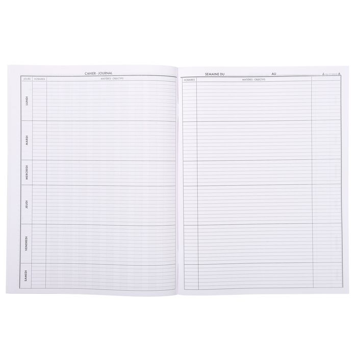 3370440542413-Exacompta - Cahier Journal de la classe - école primaire - double page par semaine - A4--1