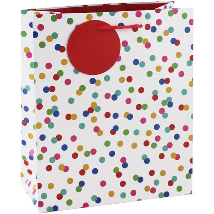 5033601545705-Clairefontaine Eurowrap - Sac cadeau - 21,5 cm x 10,2 cm x 25,3 cm - pois--0