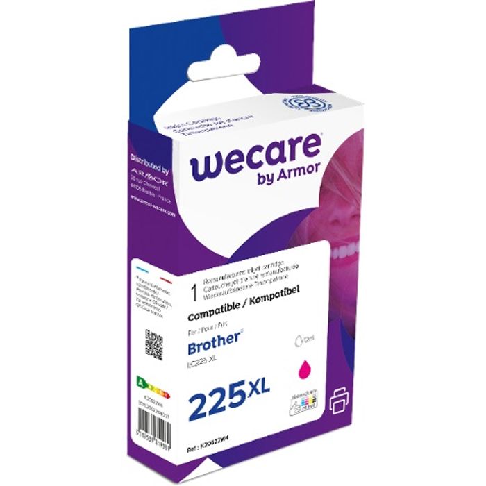 3112539819989-Cartouche compatible Brother LC225XL - magenta - Wecare--0