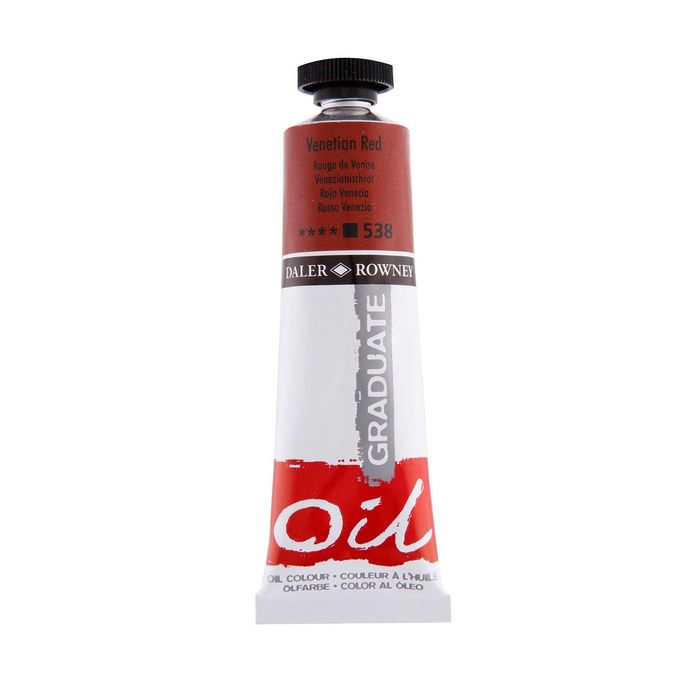 50808205-Daler-Rowney Graduate 538 - Peinture à huile - 38 ml - rouge de Venise--0