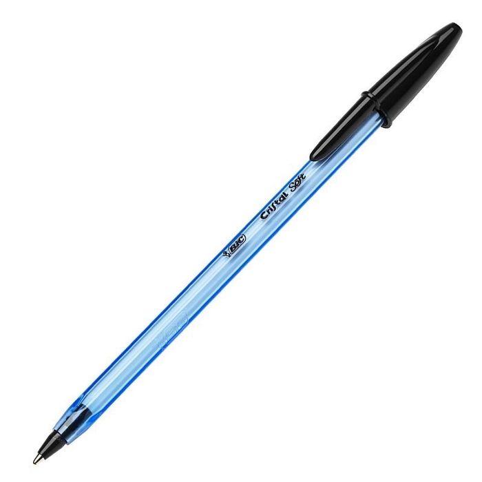 3086123339910-BIC Cristal SOFT - Stylo à bille - noir - 1 mm--0