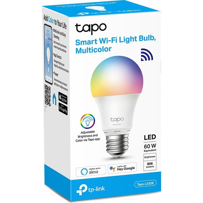 6935364030988-Tapo L530E - ampoule LED connectée WiFi Multicolore L530 - Culot E27--1