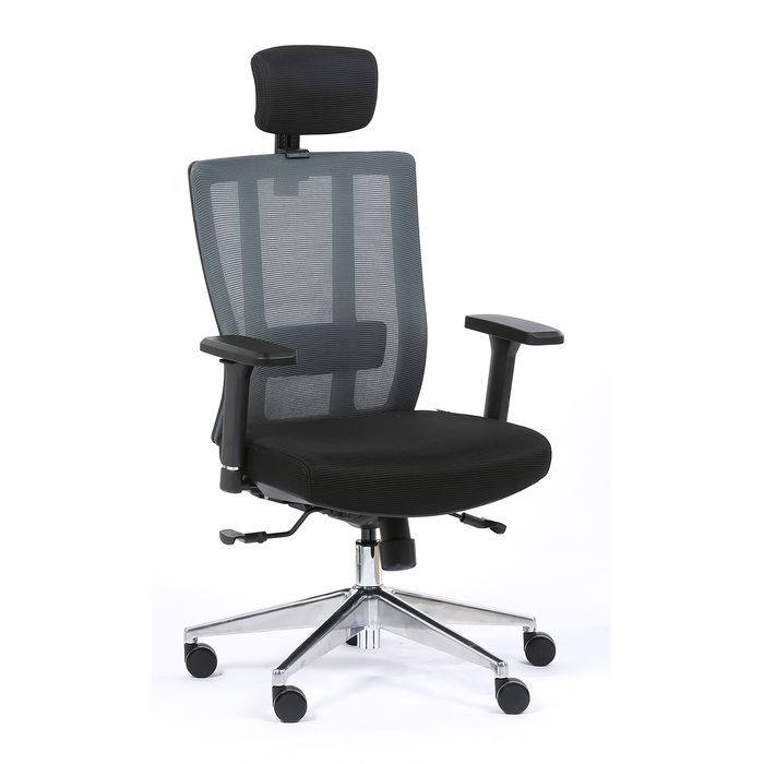 3701338800962-Fauteuil de bureau OFFSEAT - accoudoirs réglables - noir--1