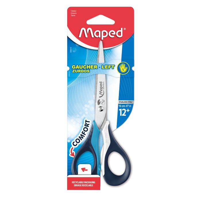 3154146965109-Maped Sensoft 3D - Ciseaux bouts ronds - pour gaucher - 16 cm--0