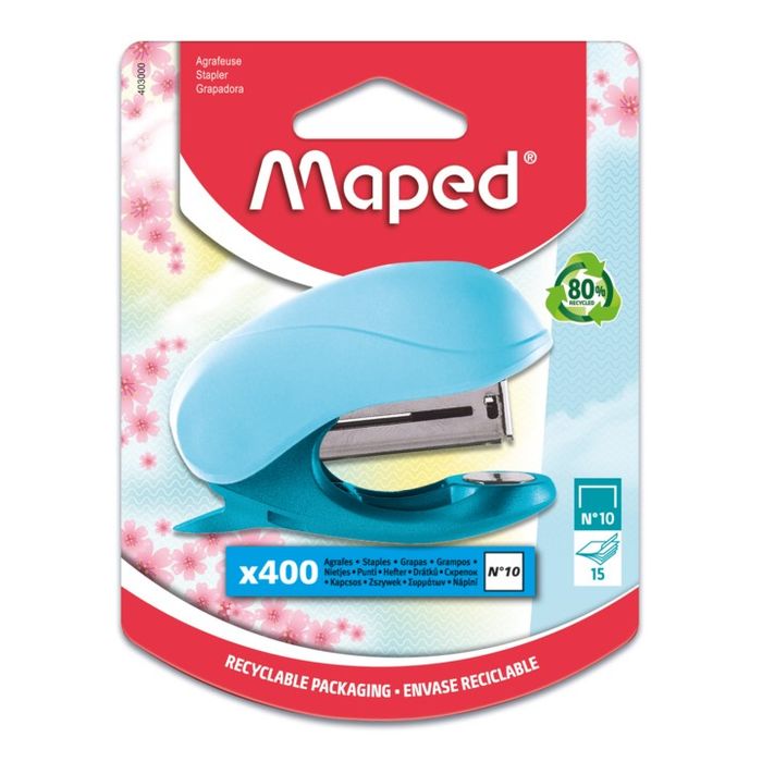 3154144030007-Maped - Mini agrafeuse Vivo Pastel - agrafes n°10 - disponible dans différentes couleurs--0