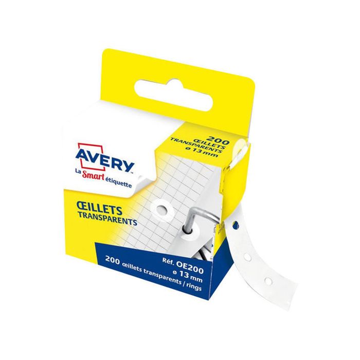 5014702026232-Avery La Smart - Boîte distributrice de 200 œillets - diamètre 13 mm--0