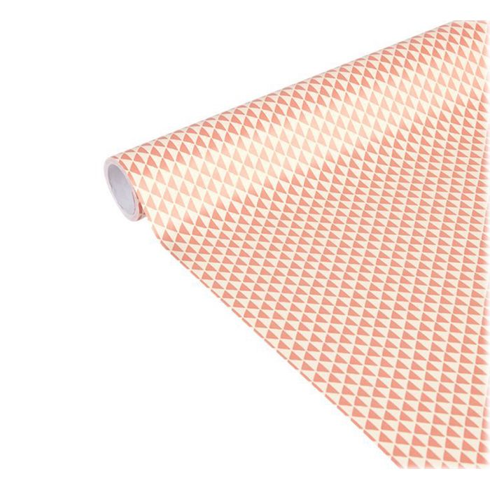 3329682238691-Clairefontaine Excellia Tiny Rolls - Papier cadeau - 35 cm x 5 m - 80 g/m² - triangles rose--1