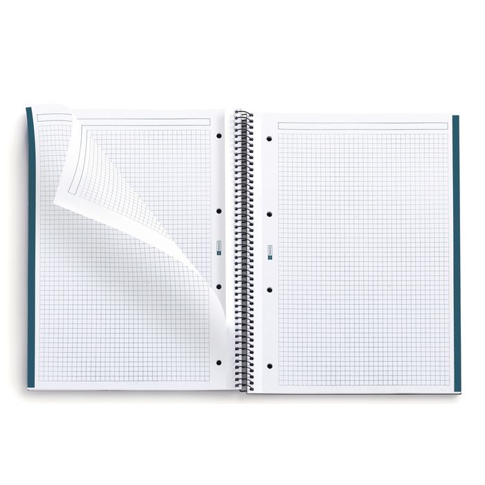 8422593465806-THE ORIGINAL NOTEBOOK, couverture rigide, A4, quadrillage 5x5 mm, 80 feuilles de 1 couleur, Miquelrius,--1