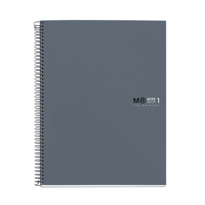 8422593465806-THE ORIGINAL NOTEBOOK, couverture rigide, A4, quadrillage 5x5 mm, 80 feuilles de 1 couleur, Miquelrius,--0