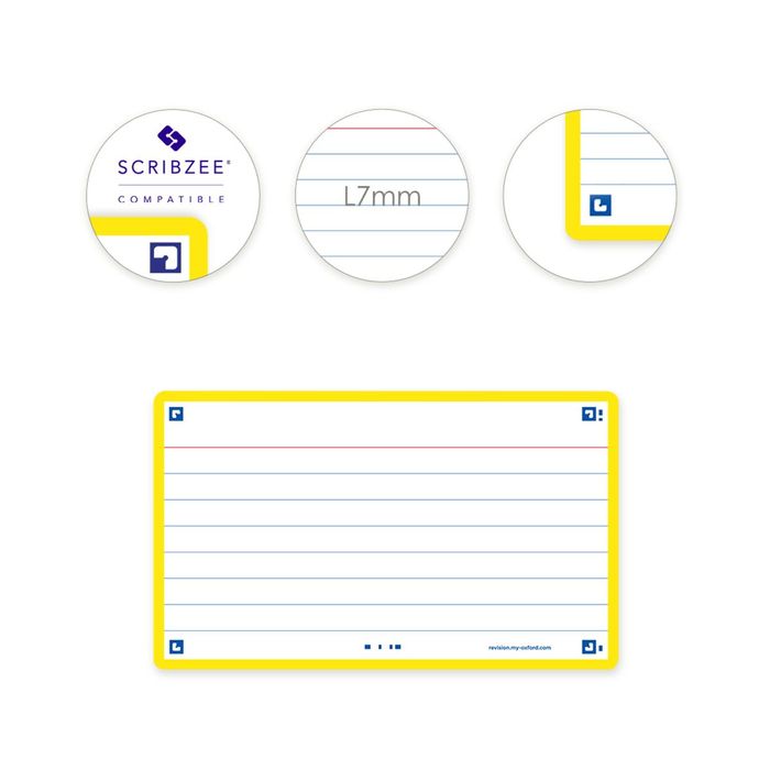 3020120170282-Oxford FLASH 2.0 - Pack de 32 cartes - A7 - ligné - jaune--2