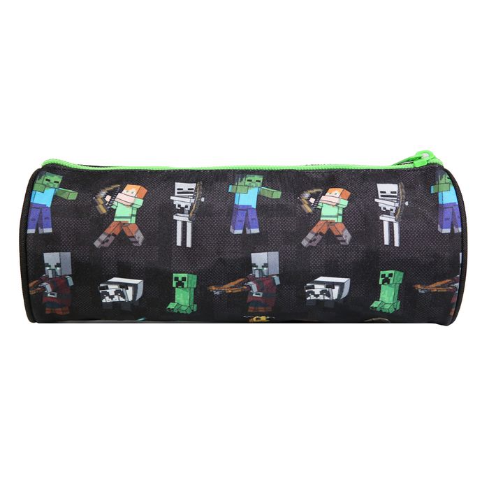 3666311004976-Trousse ronde Minecraft - 1 compartiment - noir - Bagtrotter--2