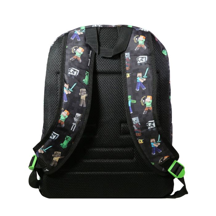 3666311004952-Sac à dos Minecraft - 1 compartiment - noir - Bagtrotter--2