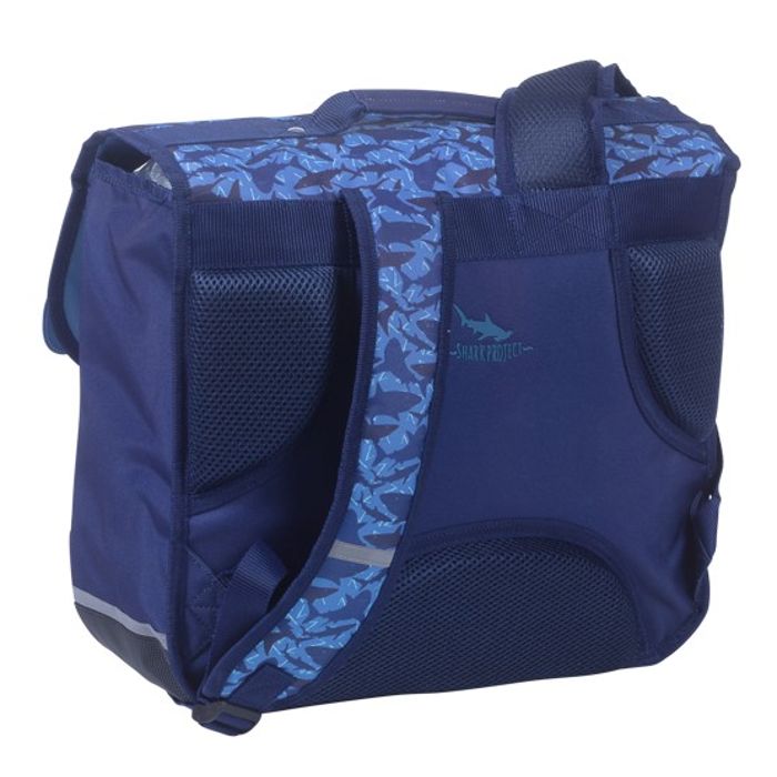 3661507823256-Cartable Greenpack Sharky 38 cm - 2 compartiments - bleu - Kid'Abord--1