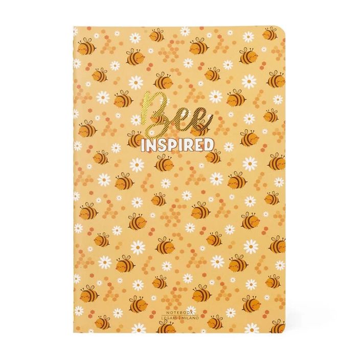 8054320565321-Legami - Carnet de notes ligné - 14,2 x 21 cm - abeille--0