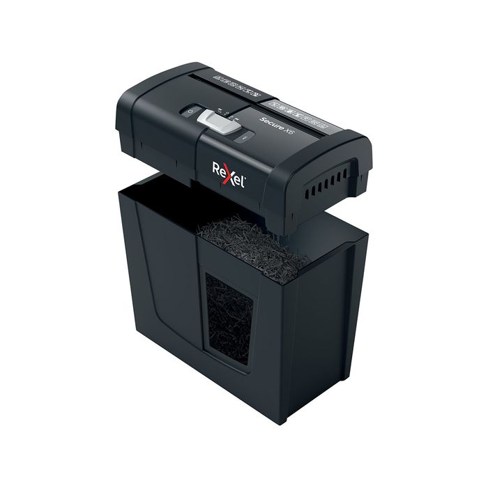 5028252615266-Rexel Secure X6 - destructeur de documents coupe croisée - 6 feuilles - Corbeille 10 litres--5