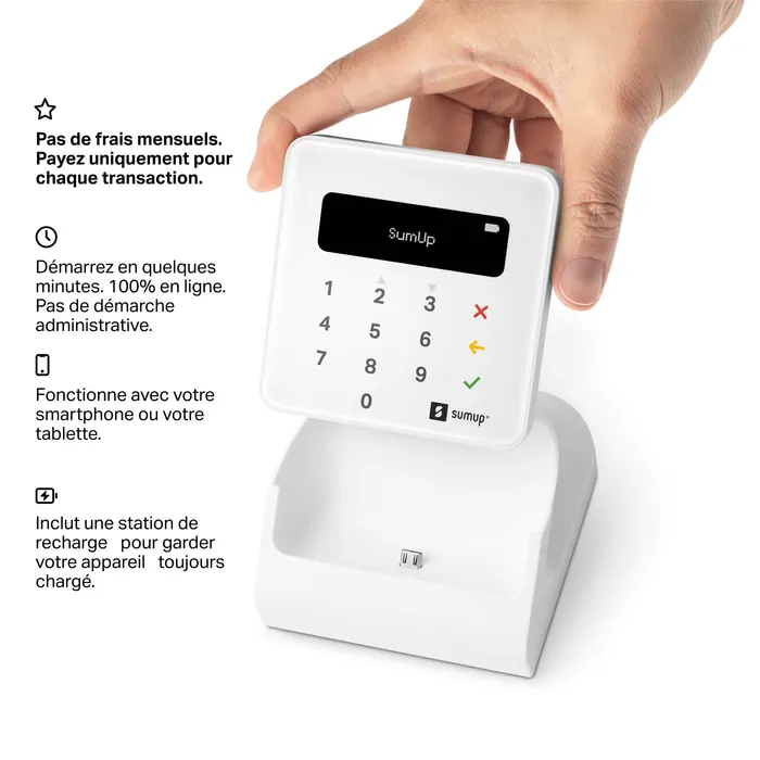 4260325422543-SUMUP Air + SumUp - Terminal de Paiement mobile et autonome + station de recharge --1