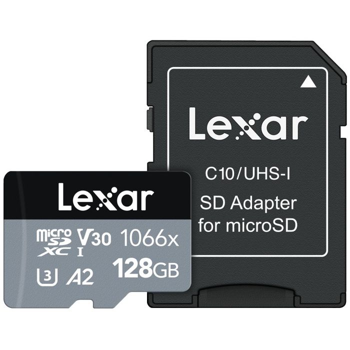 0843367121915-Lexar - carte mémoire 128 Go - Class 10 - micro SDXC + adaptateur--2