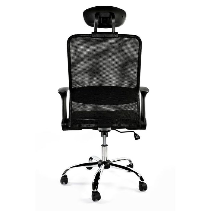 0404051195294-Fauteuil de bureau GELATI - accoudoirs rabattables - appui-tête réglable - noir --2